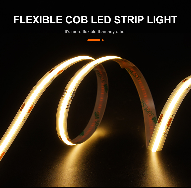 TKL-COB Strip light COB-320D-8MM-24V IP20-IP65-IP66-IP67-IP68 - COB LED Strip Light - 3